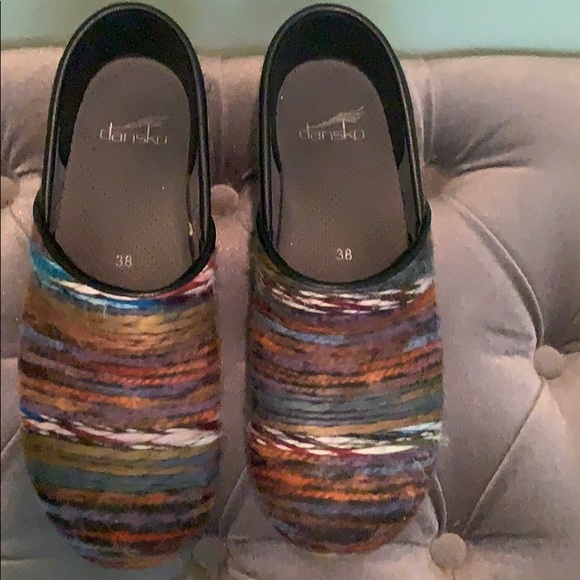 Dansko Clogs with Fabric Design - Picture 2 of 7